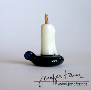 Jenefer Ham's glass candle