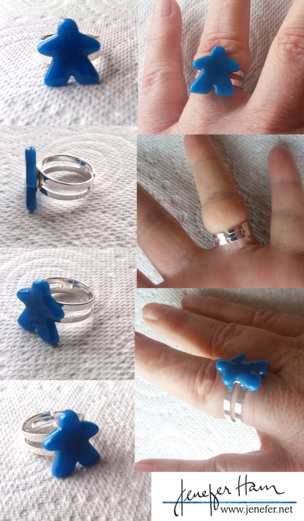 Meeple thick-ring by Jenefer Ham
